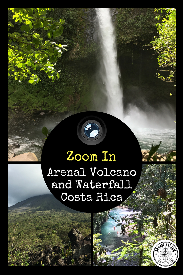 Arenal Volcano and waterfall, Costa Rica