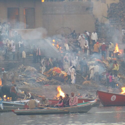 Funeral Pyres, Varanasi Photos of India, Funeral pyres in Varanasi India