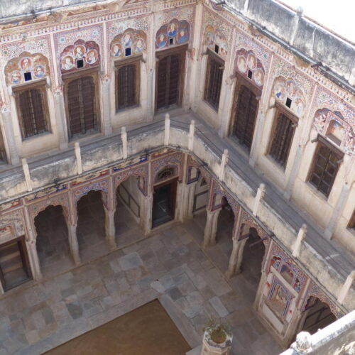 Nawalgarh Havelis Photos of India, Podar Haveli inner courtyard