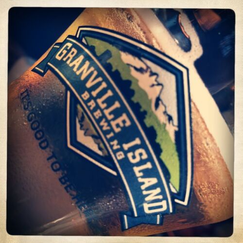 Photos of Canada, image of a beer at Granville Island, Vancouver