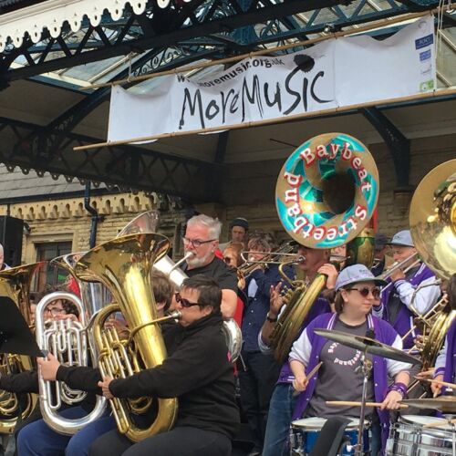 Catch the wind kite festival People playing in a band