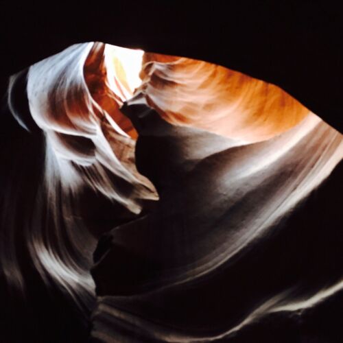 A heart shape in Antelope Canyon