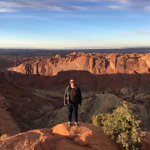 Upheavel dome Sandstone rock at canyon lands NP