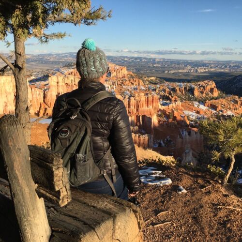 Sunset point, Bryce NP Claire at Sunset Point, Bryce NP