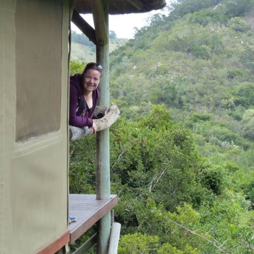 Lalibela Game Reserve tented stilt lodge overlooking the African bush