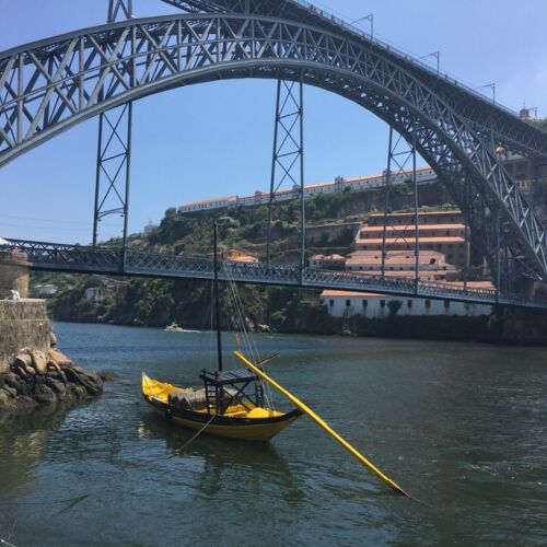 Dom Luis 1 Bridge Dom Luis 1 Bridge and a boat