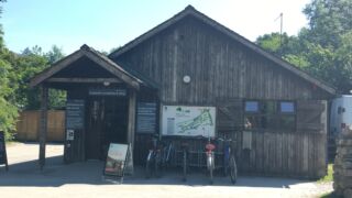 Reception and bike storage, NT Langdales Reception and bike storage, NT Langdales